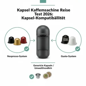 Übersicht der unterstützten Kapselsysteme passend zum kapsel kaffeemaschine reise test 2026.