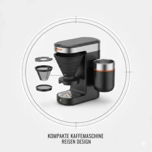 Die kompakte Bauweise der Testsieger aus dem Reise Filterkaffeemaschine Test 2026.