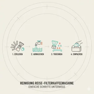 Anleitung zur schnellen Reinigung der Geräte aus dem Reise Filterkaffeemaschine Test 2026.