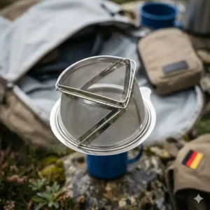 Die detaillierte Doppelschicht-Struktur der Mikro-Maschen beim kaffee reisefilter edelstahl.