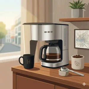 Sustainable filterkaffeemaschine hotel klein without capsules, focus on eco-friendly hotel options.