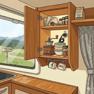 Manuelle Zubereitung mit einer wohnmobil kaffeemaschine klein ohne externe Stromquelle.