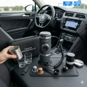 Tragbare Kaffeemaschine Auto Set mit Tassen