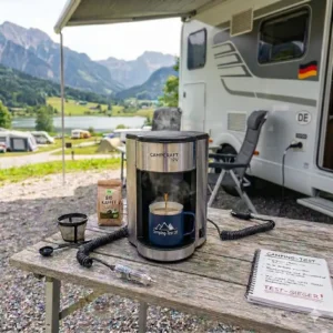 Übersicht über Pad- und Filtermaschinen im aktuellen 12v kaffeemaschine camping test.