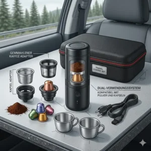Tragbare Kaffeemaschine Auto Set Kapselsystem