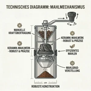 Der Brühvorgang mit heißem Wasser und dem faltbaren Filterhalter aus dem camping kaffee set kompakt direkt über dem Becher.
