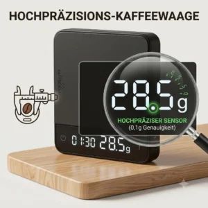 High precision sensor on the kaffeewaage mini digital.