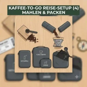 A leak-proof insulated travel mug included in the kaffee-to-go reise setup.